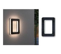 Paulmann 79851 LED numéro de maison 10 solaire IP44 Blanc chaud batterie remplaçable incl. 1x0,2 watts noir, lampe solaire plastique 3000 K