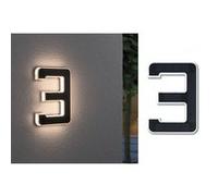 Paulmann Applique solaire extérieure 79844 – 1×0,2 W, 3000K blanc chaud, noir