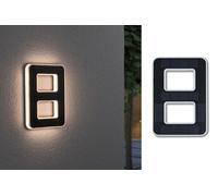 Solar Numéro de maison lumineux LED avec batterie interchangeable Numéro 8 IP44 3000K 6lm Noir