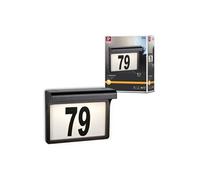 Solar Numéro de maison lumineux LED Dayton II IP44 3000K 2lm Noir
