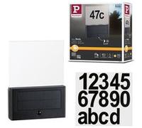 Paulmann 94577 Neda Eclairage solaire pour numéro de maison CEE: A (A - G) 1 W blanc chaud anthracite