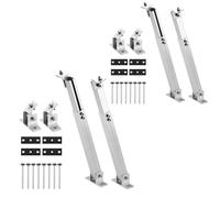 Solar Panel Accessories, 2 Set Solar Panel Mount Bracket, Photovoltaic Flat Roof Bracket, 15°-30°, Aluminum Bracket, Balcony Power Station, Installation Kit, 36cm - 68cm, Adjustable Separately (2 Sets