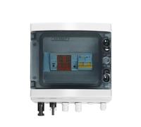 Solar photovoltaic PV Combiner Box With Lightning Protection 1 input 1 out DC 600V Fuse MCB SPD Box IP65 BIANMTSW(50A DC MCB)