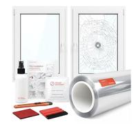 Solar Systems - Film de Protection Anti-effraction pour Fenêtres - Transparent et Auto-adhésif - Épaisseur 8C 250 e Sécurité P1 - pour Maison, Bureau - avec Filtre UV - 152cm x 400cm