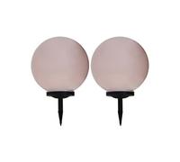 vidaXL Lampes solaires d'extérieur 2 pcs. Boule LED 40 cm RGB