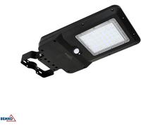 SOLARNA - Luminaire public LED BEMKO SOLGER 20W, 3000 lumens, température de couleur 3000/4000/6000K, indice de protection IP65, couleur noire, avec détecteur de mouvement PIR