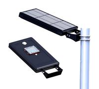Solarsys® - Luminaire Solaire 2000 Lumens 14W Panneau Solaire,Matière en Aluminium,Traitement Anticorrosion,Visserie et Kit d'installation Inclus pour Jardin,Cour et Rue