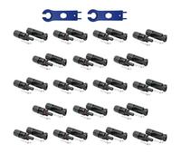 SOLARTRONICS Lot de 12 paires de connecteurs solaires mâle/femelle - Connecteurs de câble de panneau solaire IP67 étanches - Fiche PV compatible avec MC4 - Connecteur pour câble solaire de 4 mm² à 6