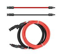 Solartronics Rallonge 6mm ² avec Connecteur Solaire 2x20m - PV Câble H1Z2Z2-K sur Les Deux Côtés Rouge/Noir - Photovoltaïque Prise - pour Installation - Made in Germany