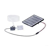 Solaughguy Eau solaire 12 V pour usage extérieur submersible 240 l/h avec panneau solaire 6 W/10 W pour bassin, fontaine, aquarium, filtre d'aération compatible avec tube de 2 m (6 W sans interrupteur