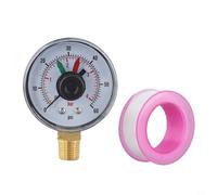 Solaughguy ECX271261 Manomètre de piscine pour cartouche Hayward Star-Clear Plus et vannes de filtre à sable multi-ports - Construction en laiton, cadran doré noir, hydraulique précise