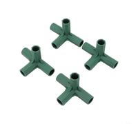 Solaughguy Gardening Will Lot de 10 raccords coudés en PVC 3 voies 16 mm pour serre et meubles Compatible avec 16 tuyaux de 17 mm Construction en plastique (B)