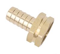Solaughguy Paire d'adaptateurs de tuyau d'arrosage en laiton avec ardillon de 1,9 cm et raccords femelles GHT de 1,9 cm, installez ces raccords en quelques secondes sans outils supplémentaires (1,6 cm