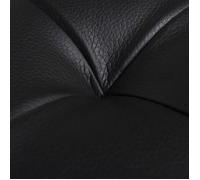 ""Solde 2026""Banc élégant/banc d'entrée Noir - Pouf de rangement Cuir synthétique Noir 9.6 Kg 75554901