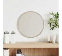 ""Solde 2026""Miroir élégant,durable, Argent - Miroir mural Argenté Ø 20cm Rond 0.52 Kg 27292031
