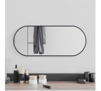 ""Solde 2026""Miroir élégant,durable, Noir - Miroir mural Noir 60x25cm Ovale 1 Kg 26750201