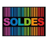solde ambiance code barre noir - 20x13,5cm - Sticker/autocollant G