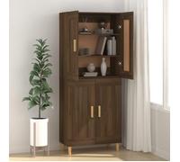 (SOLDE d'été) Placard/Buffet bas - Décor salon - Chêne marron 69,5 x 34 x 90 cm Bois d'ingénierie *aspect pratique4662021