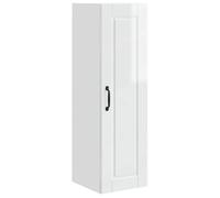 SOLDE D'HIVER®Buffet de Cuisine KENNETH - Armoire Bas/Colonne/ Armoire de cuisine - avec étagère Blanc brillant 30x31x100cm - 602395