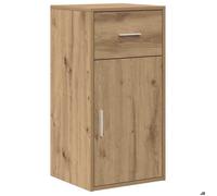 SOLDE D'HIVER®Buffet de Cuisine KENNETH - ENFILADE - Armoire Bas vitrine avec tiroir Chêne artisanal 38x34x75cm - 777116