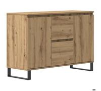SOLDE D'HIVER®Buffet de Cuisine KENNETH - ENFILADE - Armoire Bas vitrine chêne artisanal 101,5x35x70cm - Bois d'ingénierie - 569591