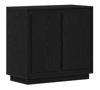 SOLDE D'HIVER®Buffet de Cuisine KENNETH - ENFILADE - Armoire Bas vitrine Chêne noir 80x40x75cm - Bois d'ingénierie - 319165