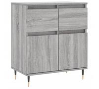 SOLDE D'HIVER®Buffet de Cuisine KENNETH - ENFILADE - Armoire Bas vitrine Sonoma gris 60x35x70cm - Bois d'ingénierie - 537135