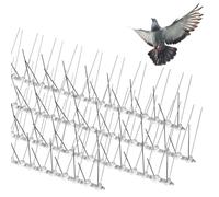 Soldela Lot de 4 - Pics Anti-Volatile - 2 Mètres Linéaire - 40 Pointes en éventail par Barrette.