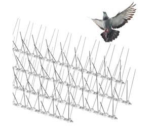 Soldela Lot de 4 - Pics Anti-Volatile - 2 Mètres Linéaire - 40 Pointes en éventail par Barrette.