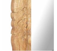 ""Soldes d’automne""Brun Miroir Décor salon/WC - Miroir 110x50cm Bois de manguier massif 3378791117019