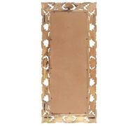 ""Soldes d’automne""Brun Miroir Décor salon/WC - Miroir sculpté à la main - Marron 110x50cm Bois de manguier 4808810314009