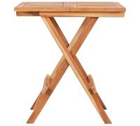 ""SOLDES d'Automne"" Table de bistro 1 PC - SWEETY - Table de Repas - pliable 60x60x65cm - Bois de teck solide - 2/4 personnes5583217