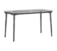 ""SOLDES d'Automne"" Table de jardin 1 PC - SWEETY - Table de Repas - Noir 80x40x45cm - polyrotin - 2/4 personnes7576745