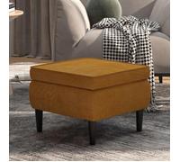 ""SOLDES d'Automne""Tabouret - Petit Fauteuil Salon pour chambre - avec pieds en bois Marron Velours - 52x52x42cm 878