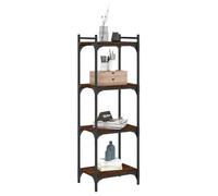 (SOLDES DEC)Bibliothèque - vidaXL - Meuble Étagère - support livres - 4 niveaux chêne marron 40x30x120cm bois ingénierie 01_3185926