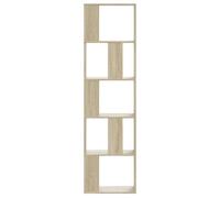 (SOLDES DEC)Bibliothèque - vidaXL - Meuble Étagère - support livres - 5 niveaux chêne sonoma bois d'ingénierie 01_6480821