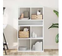 (SOLDES DEC)Bibliothèque - vidaXL - Meuble Étagère - support livres - blanc 66x31x112 cm bois d'ingénierie 01_3574659