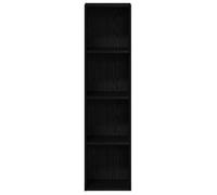 (SOLDES DEC)Bibliothèque - vidaXL - Meuble Étagère - support livres - Chêne noir 36x30x143 cm Bois d'ingénierie 01_4968534