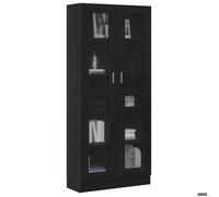 (SOLDES DEC)Bibliothèque - vidaXL - Meuble Étagère - support livres - Chêne noir 82,5x30,5x185 cm Bois d'ingénierie 01_9773648