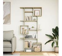 (SOLDES DEC)Bibliothèque - vidaXL - Meuble Étagère - support livres - chêne sonoma 92x29x188 cm bois d'ingénierie 01_1942864