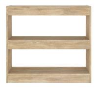 (SOLDES DEC)Bibliothèque - vidaXL - Meuble Étagère - support livres -/Séparateur de pièce chêne sonoma 80x30x72 cm 01_4064943