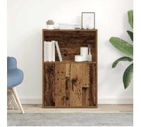 (SOLDES DEC)Bibliothèque - vidaXL - Meuble Étagère - support livres - vieux bois 60x24x85 cm bois d'ingénierie 01_5463214