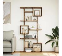 (SOLDES DEC)Bibliothèque - vidaXL - Meuble Étagère - support livres - vieux bois 92x29x188 cm bois d'ingénierie 01_2352262