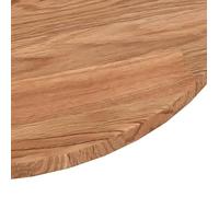 (SOLDES DEC)Dessus DE Meuble - vidaXL - Structure robuste - Plateau de table rond Marron clair Ø90x1,5 cm Bois chêne traité