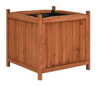 （SOLDES DEC)Jardinières surélevées 2 pcs 50x50x50 cm Bois de sapin - Jardinier durable/Jardinière bac design chic FR_1411271