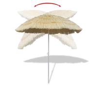 （SOLDES DEC)Parasol de plage inclinable style Hawaii - Parasol Rectangulaire - contre soleil FR_6379082