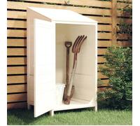 ""Soldes d'été 2025"" Remise de jardin - CLOUD - Abri de jardin - Blanc 55x52x112 cm Bois de sapin solide LL342