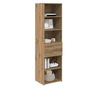 SOLDES D'HIVER®Buffet bahut Placard de rangement - Marron Haut Armoire avec tiroir - chêne artisanal - 50 x 42,5 x 185 cm - 65902
