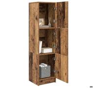 SOLDES D'HIVER®Buffet bahut Placard de rangement - Marron Haut Armoire - Bois Ancien - 31.5 x 32 x 122.5 cm - 43121