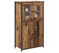 SOLDES D'HIVER®Buffet bahut Placard de rangement - Marron Haut Armoire - Bois Ancien - 62 x 32 x 106,5 cm - bois d'ingénierie - 4622